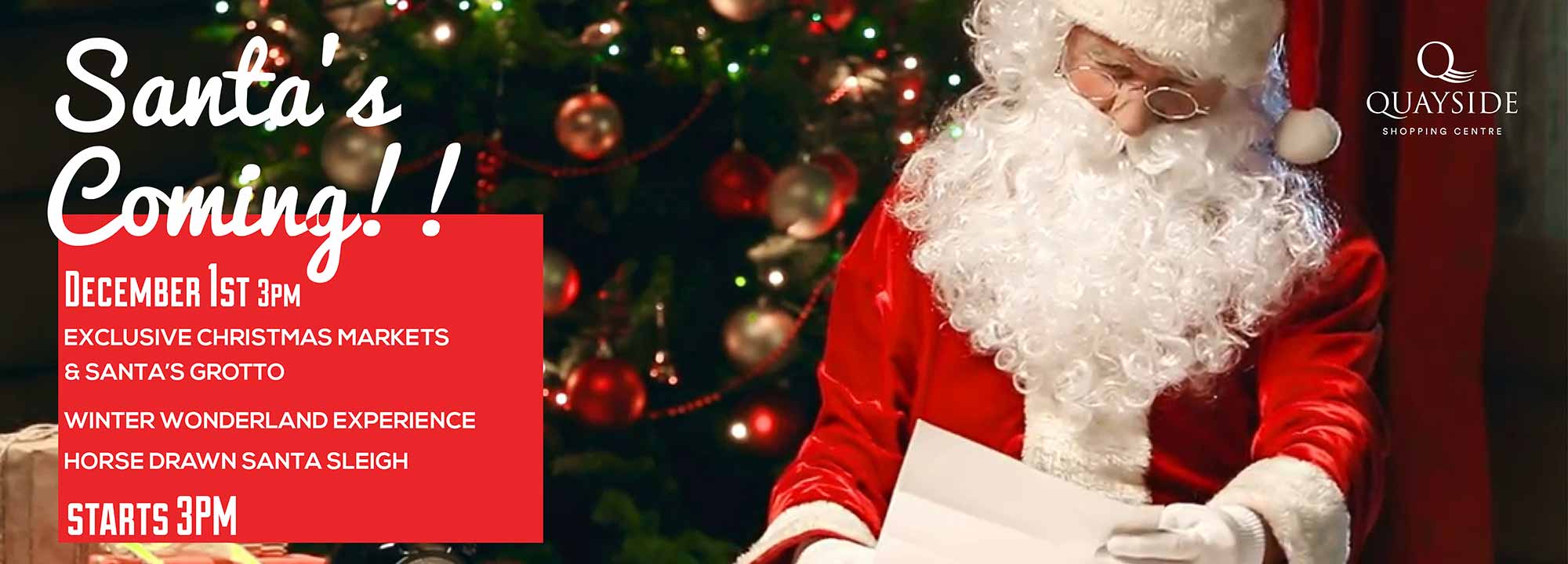 Santa's Coming, December 1st, 3pm