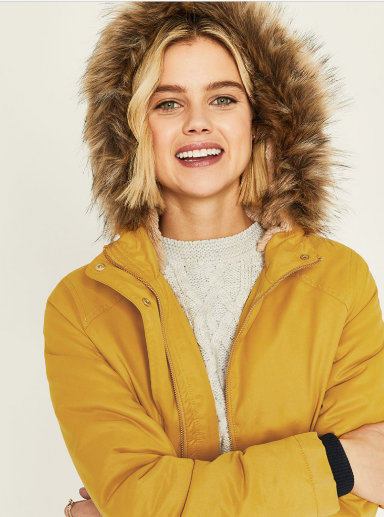 Add some sunshine with this yellow parka from Oasis