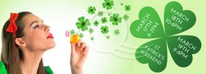 St. Patrick's weekend opening times