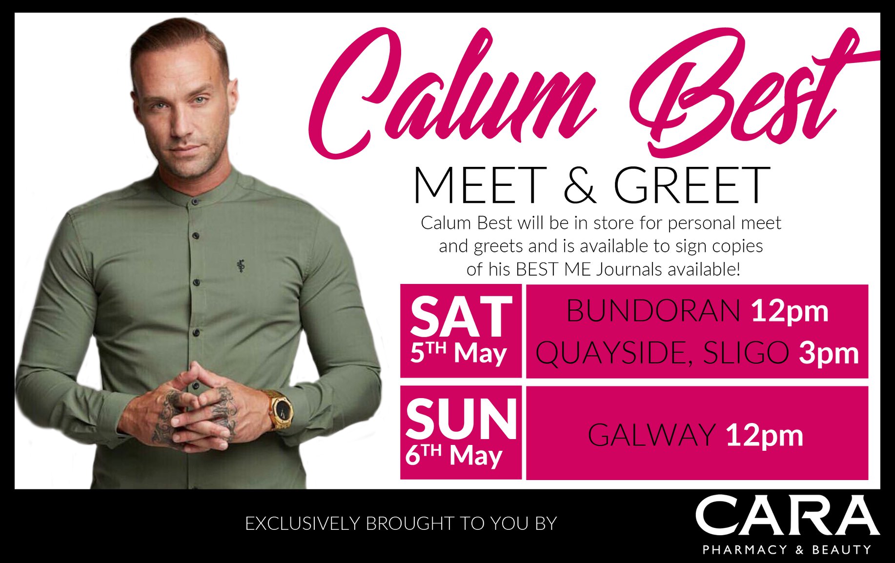 Calum Best at Quayside