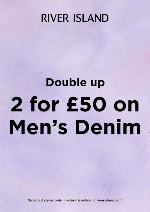 River Island - 2 for £50 on Men's Denim