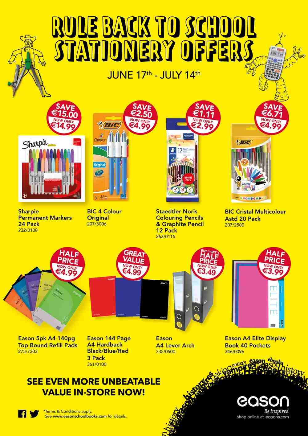 Rule back to school stationary offers.