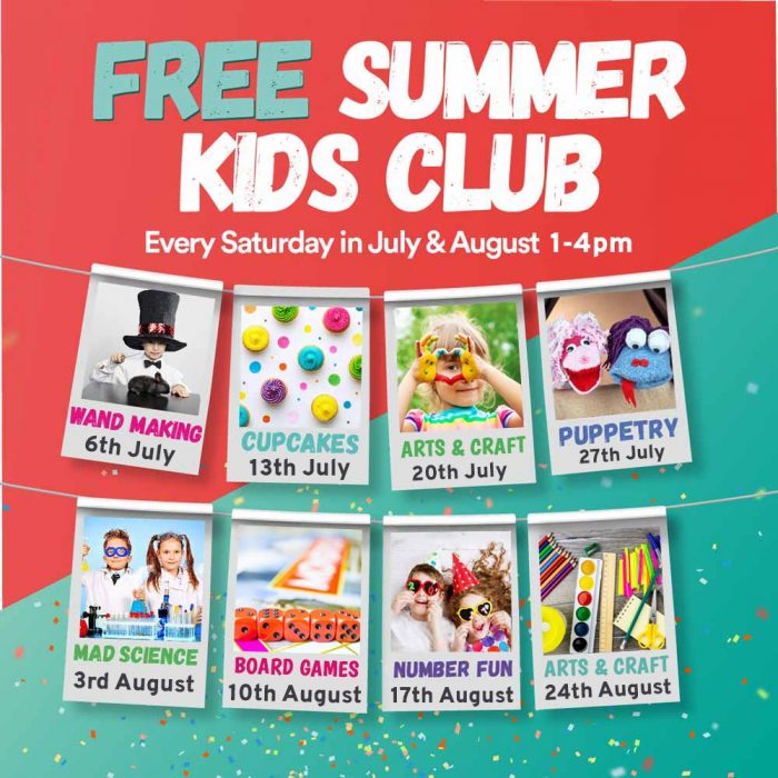 Free Summer kids club at Quayside.