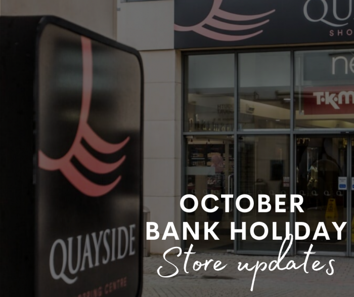 Quayside bank holiday shopping