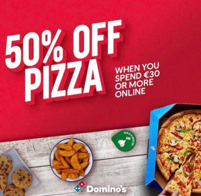Dominos - 50% Off